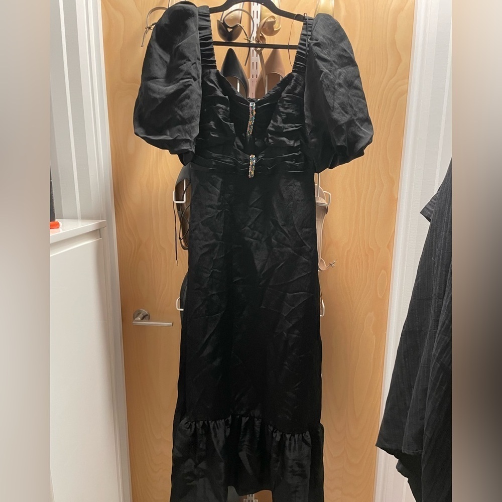 NWT Sandro Falbala Dress- Black sz 36 (US4)- small flaw